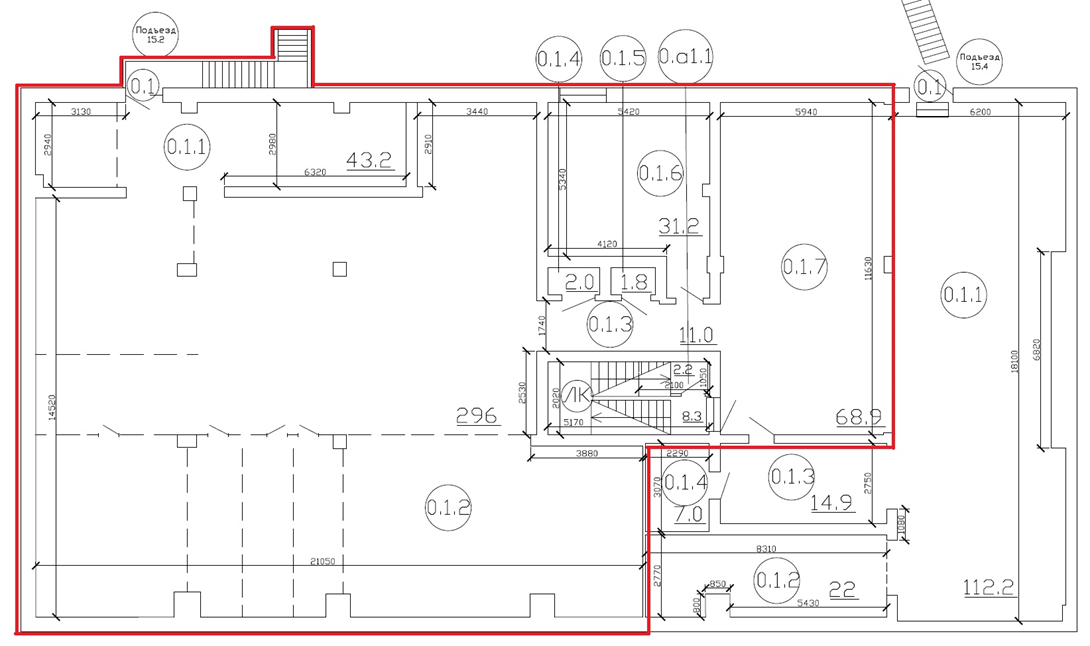 Планировка 3 этажа