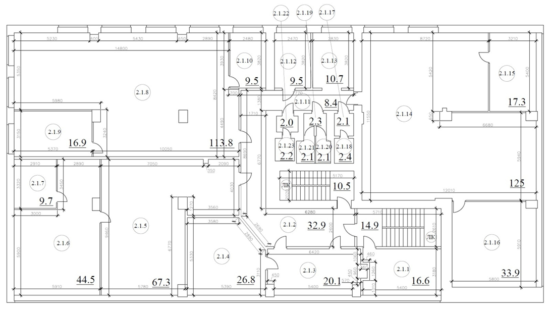 Планировка 2 этажа